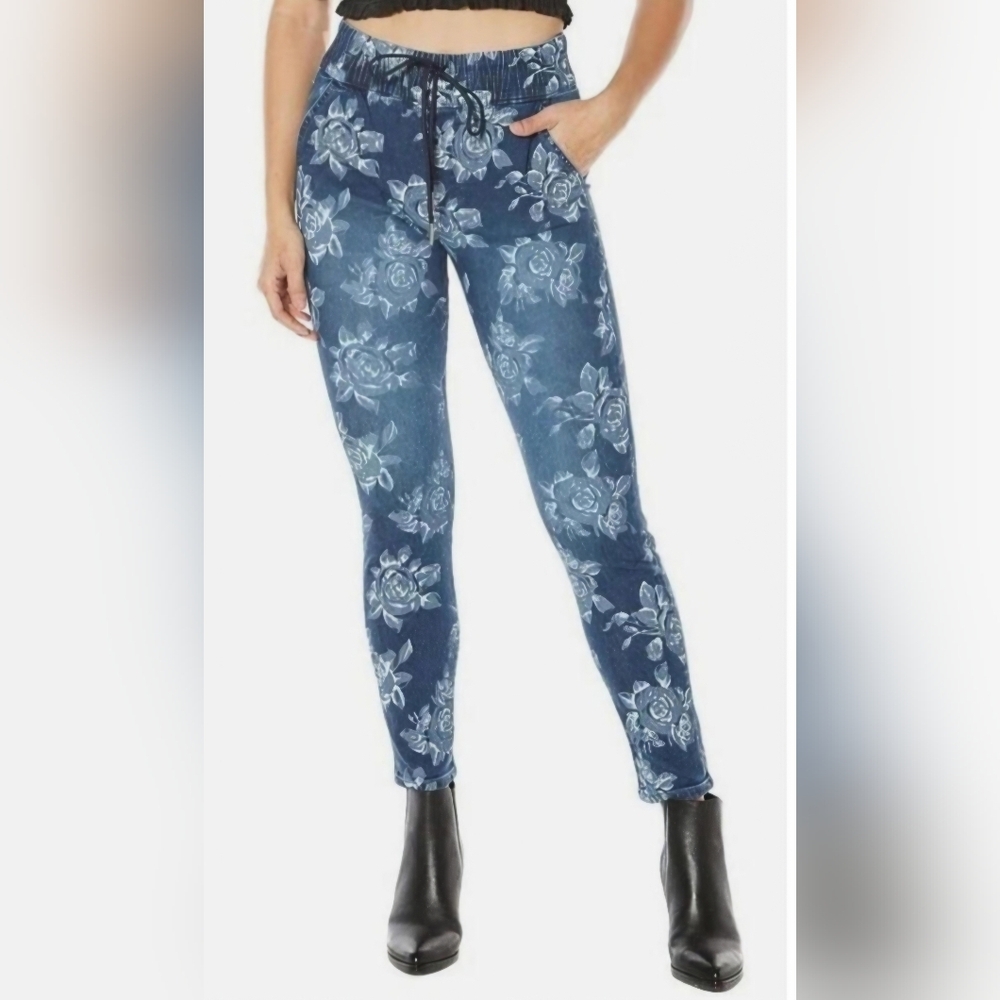Juicy Couture Denim Blue & White Floral Laguna